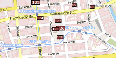Stadtplan Gendarmenmarkt Berlin