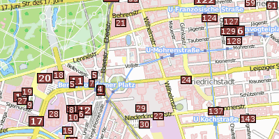 Stadtplan Holocaust-Mahnmal