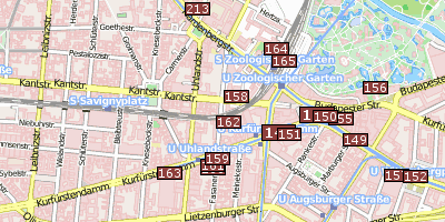 Stadtplan Fasanenstraße Berlin