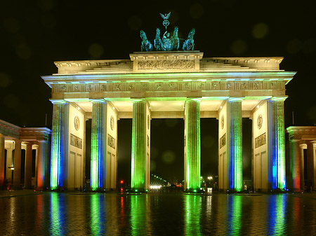 Foto Brandenburger Tor bei Nacht - Berlin