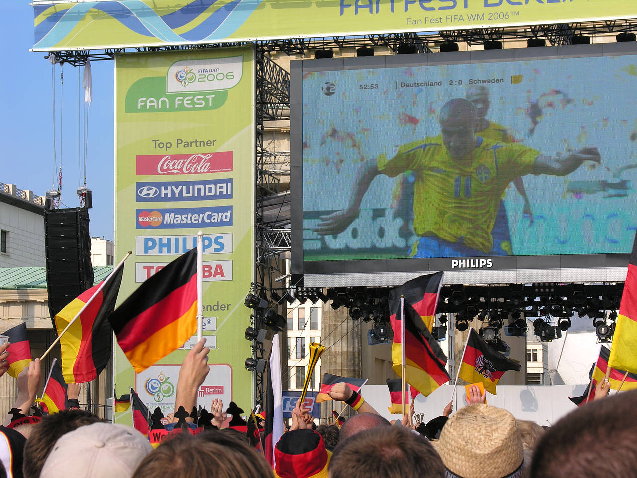 Foto Leinwand und Fans - Berlin