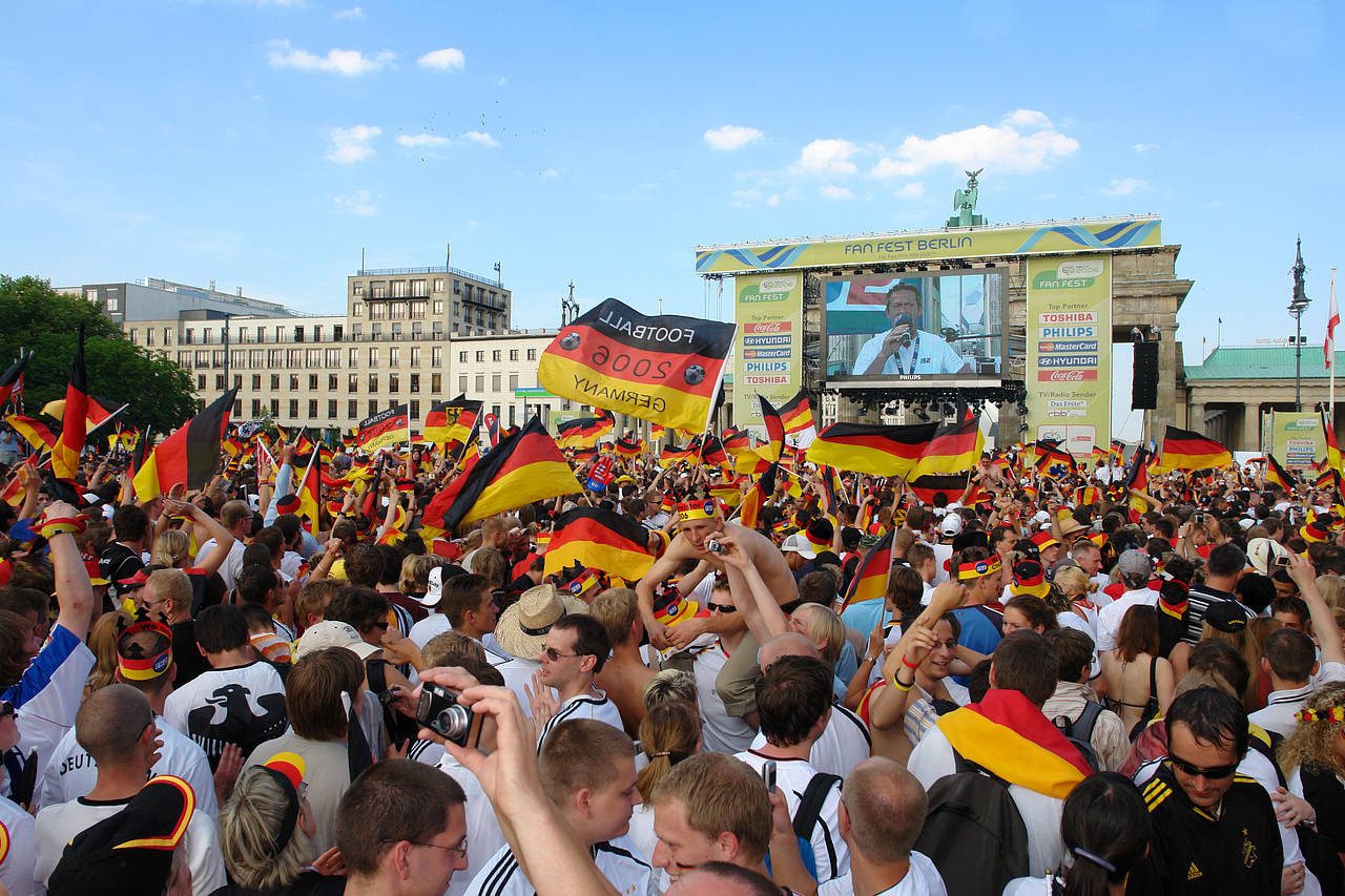 Foto Leinwand und Fans - Berlin