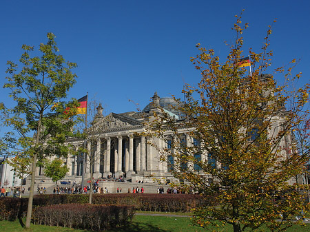 Fotos Reichstag zwischen Bäumen | Berlin