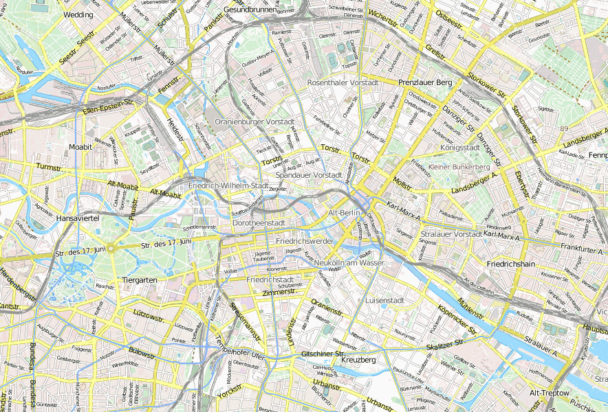 Alte Nationalgalerie Stadtplan Mit Luftansicht Und Hotels Von Berlin