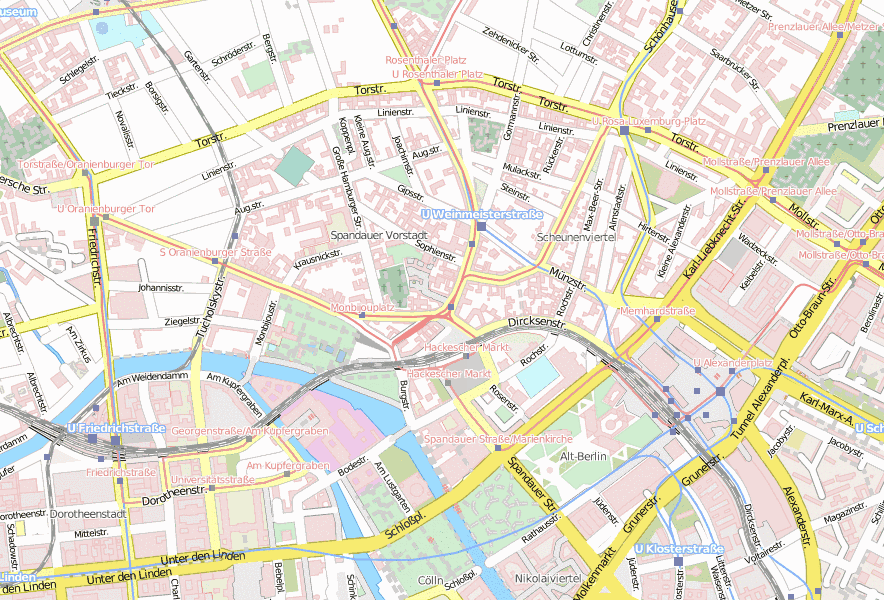 Anne Frank Zentrum Stadtplan Mit Luftbild Und Hotels Von Berlin