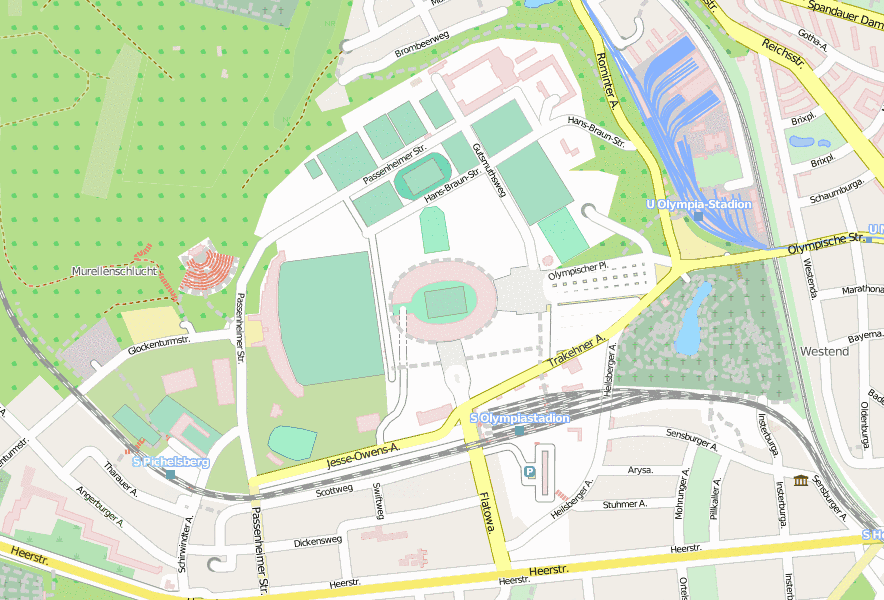 Plan Olympiastadion Berlin