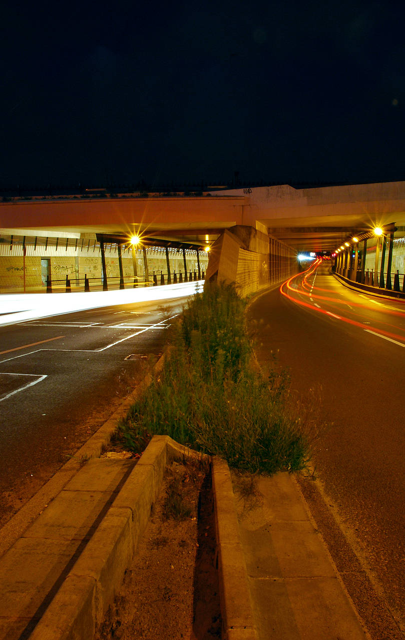 Foto Autobahn bei Nacht - Berlin