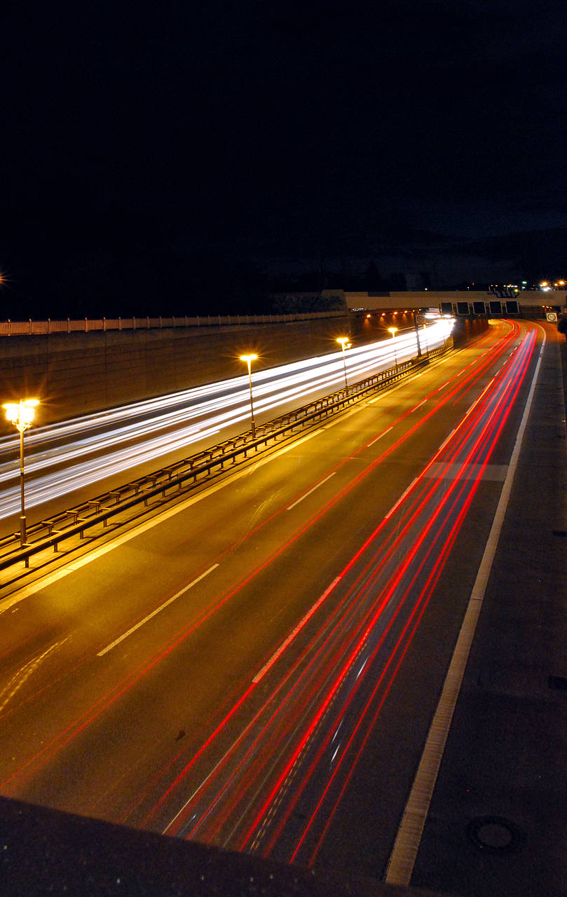 Fotos Autobahn bei Nacht