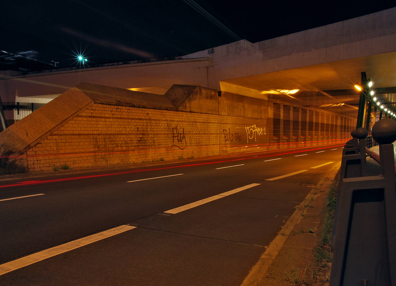 Foto Autobahn bei Nacht