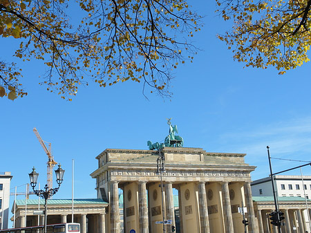 Fotos Brandenburger Tor durch Bäume