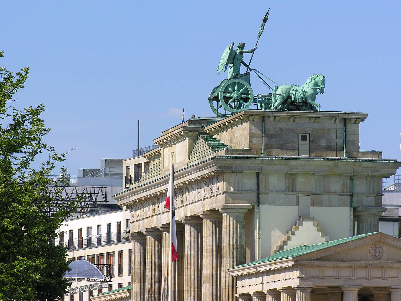Brandenburger Tor mit Fanmeile