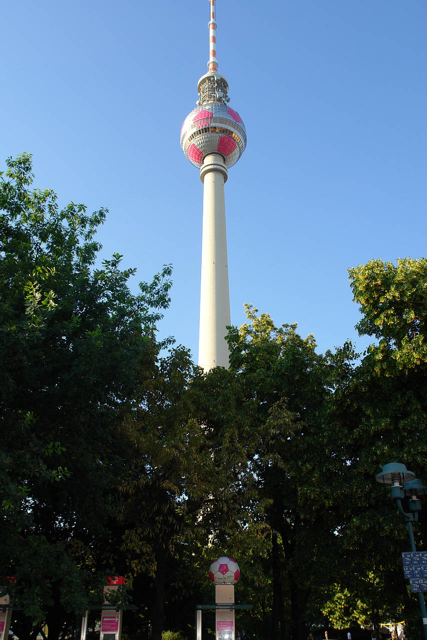 Foto Fernsehturm und Bäume