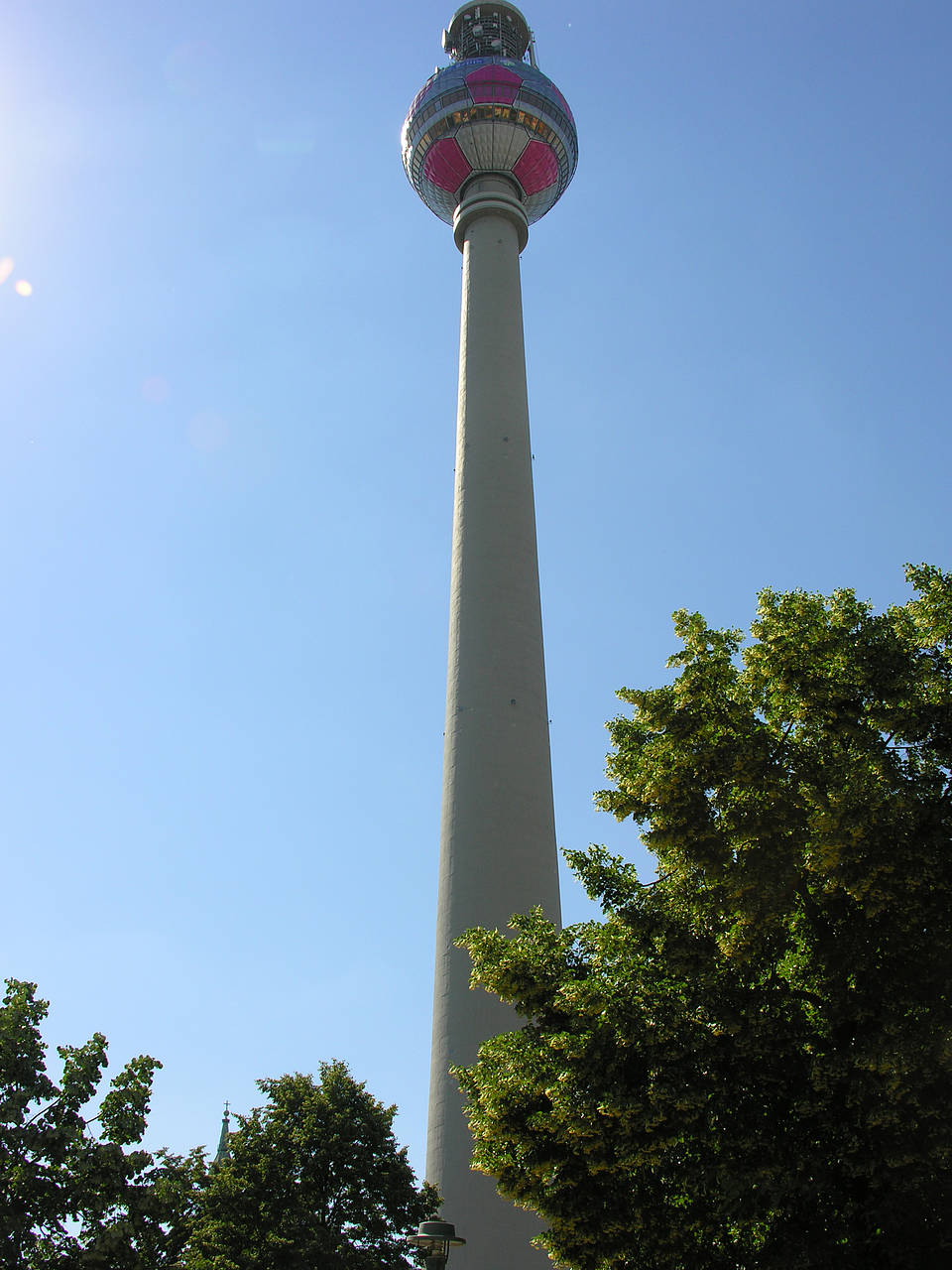 Fernsehturm und Bäume