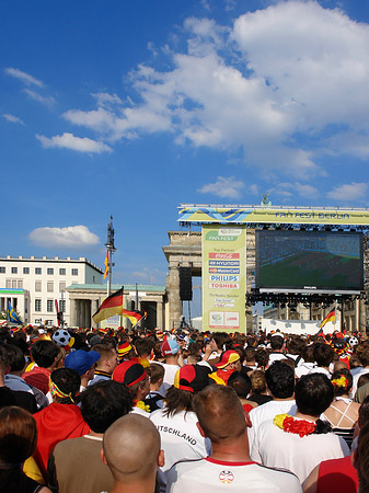 Leinwand und Fans