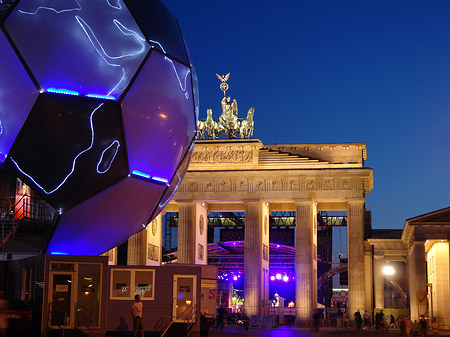 Foto Brandenburger Tor bei Nacht - Berlin