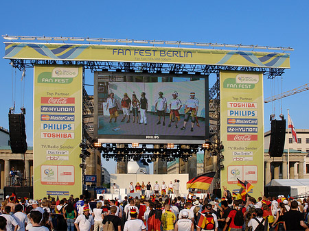 Leinwand und Fans
