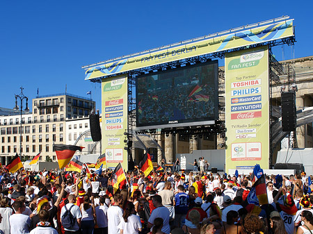 Leinwand und Fans Foto 