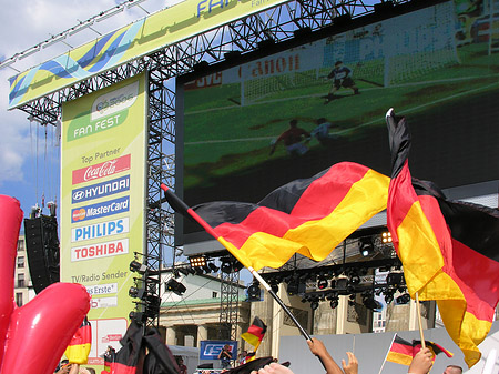 Leinwand und Fans