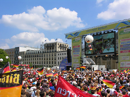 Leinwand und Fans Foto 
