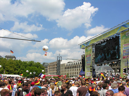Leinwand und Fans