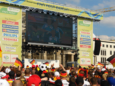 Leinwand und Fans