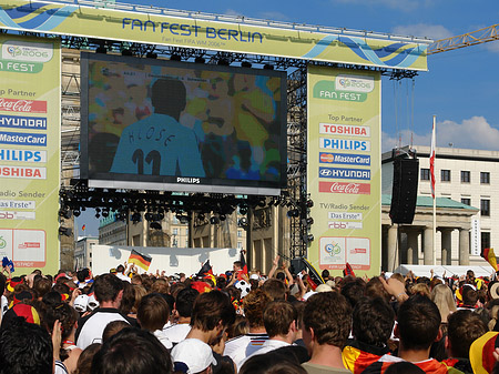 Leinwand und Fans