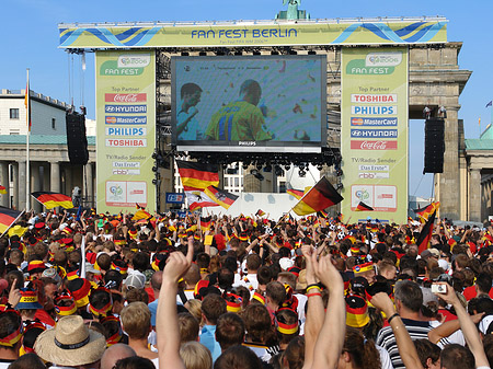 Leinwand und Fans