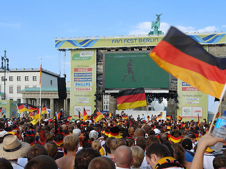 Leinwand und Fans